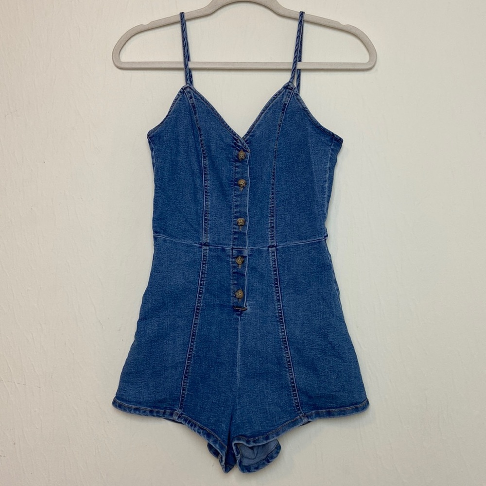 DIVIDED Denim Romper